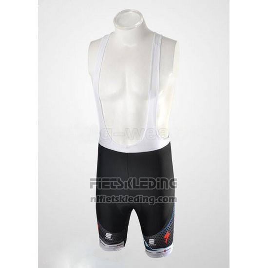 2010 Fietskleding Saxo Bank Zwart en Wit Korte Mouwen en Koersbroek